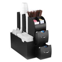 Load image into Gallery viewer, Mind Reader wholesale. Coffee Condiment Caddy Organizer, 5 2-5 X 11 X 12 3-5, Black. HSD Wholesale: Janitorial Supplies, Breakroom Supplies, Office Supplies.