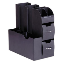 Load image into Gallery viewer, Mind Reader wholesale. Coffee Condiment Caddy Organizer, 5 2-5 X 11 X 12 3-5, Black. HSD Wholesale: Janitorial Supplies, Breakroom Supplies, Office Supplies.