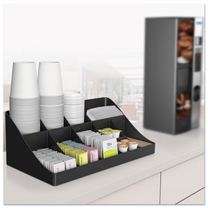 Mind Reader wholesale. 11-compartment Coffee Condiment Organizer, 18 1-4 X 6 5-8 X 9 7-8, Black. HSD Wholesale: Janitorial Supplies, Breakroom Supplies, Office Supplies.