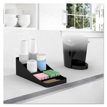 Load image into Gallery viewer, Mind Reader wholesale. Trove Seven-compartment Coffee Condiment Organizer, Black, 7 3-4 X 16 X 5 1-4. HSD Wholesale: Janitorial Supplies, Breakroom Supplies, Office Supplies.