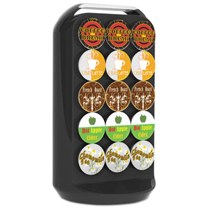 Mind Reader wholesale. Coffee Pod Carousel, Fits 30 Pods, 6 7-8 X 6 7-8 X 12 5-8, Black. HSD Wholesale: Janitorial Supplies, Breakroom Supplies, Office Supplies.