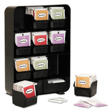 Load image into Gallery viewer, Mind Reader wholesale. Baggy Nine-drawer Tea Bag And Accessory Holder, Black, 10.24 X 4.33 X 13.11. HSD Wholesale: Janitorial Supplies, Breakroom Supplies, Office Supplies.