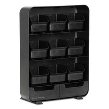 Load image into Gallery viewer, Mind Reader wholesale. Baggy Nine-drawer Tea Bag And Accessory Holder, Black, 10.24 X 4.33 X 13.11. HSD Wholesale: Janitorial Supplies, Breakroom Supplies, Office Supplies.