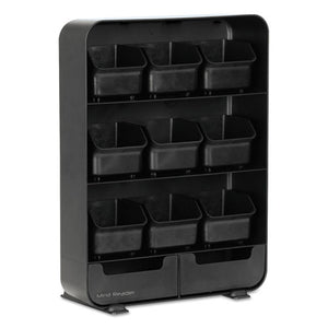 Mind Reader wholesale. Baggy Nine-drawer Tea Bag And Accessory Holder, Black, 10.24 X 4.33 X 13.11. HSD Wholesale: Janitorial Supplies, Breakroom Supplies, Office Supplies.