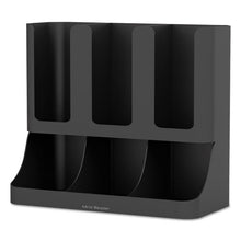 Load image into Gallery viewer, Mind Reader wholesale. Flume Six-section Upright Coffee Condiment-cup Organizer, Black, 11.5 X 6.5 X 15. HSD Wholesale: Janitorial Supplies, Breakroom Supplies, Office Supplies.