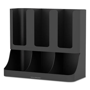 Mind Reader wholesale. Flume Six-section Upright Coffee Condiment-cup Organizer, Black, 11.5 X 6.5 X 15. HSD Wholesale: Janitorial Supplies, Breakroom Supplies, Office Supplies.