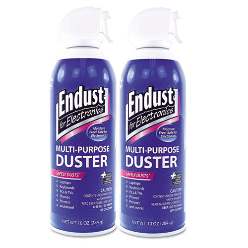 Endust® wholesale. Compressed Air Duster For Electronics, 10oz, 2 Per Pack. HSD Wholesale: Janitorial Supplies, Breakroom Supplies, Office Supplies.