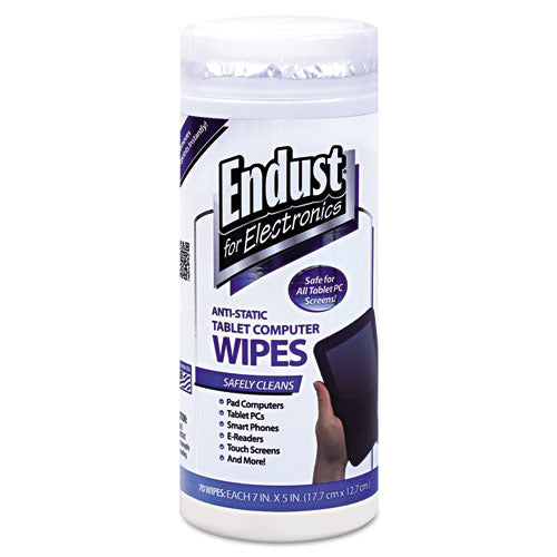 Endust® for Electronics wholesale. Tablet And Laptop Cleaning Wipes, Unscented, 70-tub. HSD Wholesale: Janitorial Supplies, Breakroom Supplies, Office Supplies.