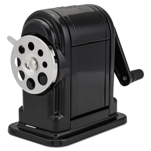 X-ACTO® wholesale. Ranger 55 Classroom Manual Pencil Sharpener, Manual, 3.25" X 6" X 5.5", Black. HSD Wholesale: Janitorial Supplies, Breakroom Supplies, Office Supplies.