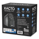 X-ACTO® wholesale. Model 1670 School Pro Classroom Electric Pencil Sharpener, Ac-powered, 4 X 7.5 X 7.5, Black-gray-smoke. HSD Wholesale: Janitorial Supplies, Breakroom Supplies, Office Supplies.