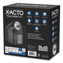 X-ACTO® wholesale. Model 1675 Teacherpro Classroom Electric Pencil Sharpener, Ac-powered, 4 X 7.5 X 8, Black-silver-smoke. HSD Wholesale: Janitorial Supplies, Breakroom Supplies, Office Supplies.