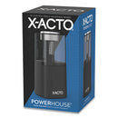 X-ACTO® wholesale. Model 1799 Powerhouse Office Electric Pencil Sharpener, Ac-powered, 3 X 3 X 7, Black-silver-smoke. HSD Wholesale: Janitorial Supplies, Breakroom Supplies, Office Supplies.