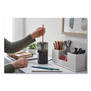 X-ACTO® wholesale. Model 1799 Powerhouse Office Electric Pencil Sharpener, Ac-powered, 3 X 3 X 7, Black-silver-smoke. HSD Wholesale: Janitorial Supplies, Breakroom Supplies, Office Supplies.
