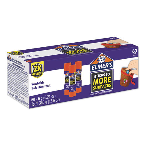 Elmer's® wholesale. Extra-strength School Glue Sticks, 0.21 Oz, Dries Clear, 60-pack. HSD Wholesale: Janitorial Supplies, Breakroom Supplies, Office Supplies.