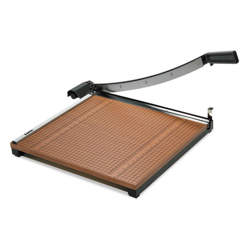 X-ACTO® wholesale. Square Commercial Grade Wood Base Guillotine Trimmer, 15 Sheets, 18" X 18". HSD Wholesale: Janitorial Supplies, Breakroom Supplies, Office Supplies.