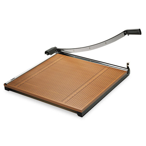 X-ACTO® wholesale. Square Commercial Grade Wood Base Guillotine Trimmer, 20 Sheets, 24" X 24". HSD Wholesale: Janitorial Supplies, Breakroom Supplies, Office Supplies.