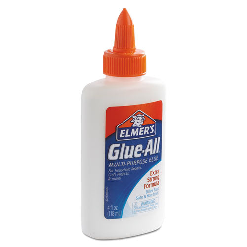 Elmer's® wholesale. Glue-all White Glue, 4 Oz, Dries Clear. HSD Wholesale: Janitorial Supplies, Breakroom Supplies, Office Supplies.