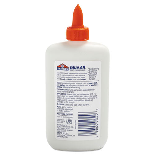 Elmer's® wholesale. Glue-all White Glue, 7.63 Oz, Dries Clear. HSD Wholesale: Janitorial Supplies, Breakroom Supplies, Office Supplies.