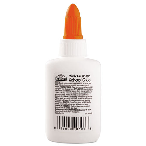 Elmer's® wholesale. Washable School Glue, 1.25 Oz, Dries Clear. HSD Wholesale: Janitorial Supplies, Breakroom Supplies, Office Supplies.