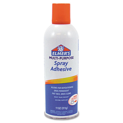 Elmer's® wholesale. Multi-purpose Spray Adhesive, 11 Oz, Dries Clear. HSD Wholesale: Janitorial Supplies, Breakroom Supplies, Office Supplies.