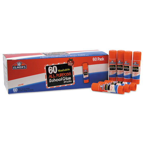 Elmer's® wholesale. Washable School Glue Sticks, 0.24 Oz, Applies And Dries Clear, 60-box. HSD Wholesale: Janitorial Supplies, Breakroom Supplies, Office Supplies.