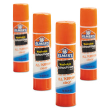Load image into Gallery viewer, Elmer&#39;s® wholesale. Washable School Glue Sticks, 0.24 Oz, Applies And Dries Clear, 4-pack. HSD Wholesale: Janitorial Supplies, Breakroom Supplies, Office Supplies.