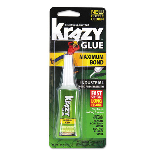 Krazy Glue® wholesale. Maximum Bond Krazy Glue, 0.52 Oz, Dries Clear. HSD Wholesale: Janitorial Supplies, Breakroom Supplies, Office Supplies.