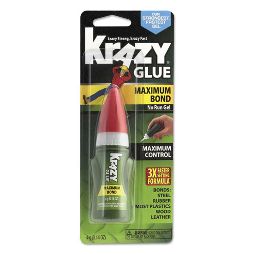 Krazy Glue® wholesale. Maximum Bond Krazy Glue Ez Squeeze Gel, 0.14 Oz, Dries Clear. HSD Wholesale: Janitorial Supplies, Breakroom Supplies, Office Supplies.