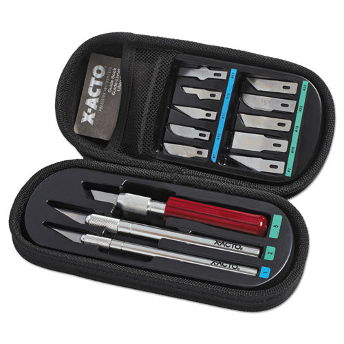 X-ACTO® wholesale. Knife Set, 3 Knives, 10 Blades, Carrying Case. HSD Wholesale: Janitorial Supplies, Breakroom Supplies, Office Supplies.