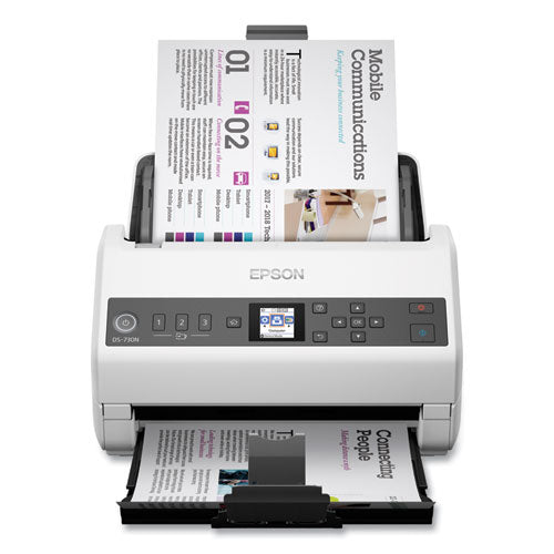 Epson® wholesale. EPSON Ds-730n Network Color Document Scanner, 600 Dpi Optical Resolution, 100-sheet Duplex Auto Document Feeder. HSD Wholesale: Janitorial Supplies, Breakroom Supplies, Office Supplies.