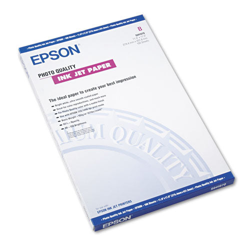 Epson® wholesale. EPSON Matte Presentation Paper, 4.9 Mil, 11 X 17, Matte Bright White, 100-pack. HSD Wholesale: Janitorial Supplies, Breakroom Supplies, Office Supplies.
