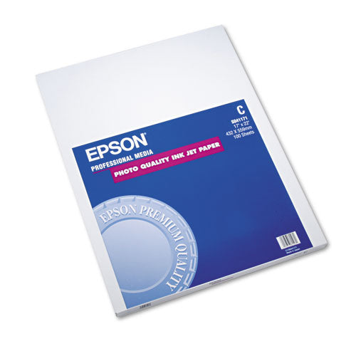 Epson® wholesale. EPSON Matte Presentation Paper, 4.9 Mil, 17 X 22, Matte Bright White, 100-pack. HSD Wholesale: Janitorial Supplies, Breakroom Supplies, Office Supplies.
