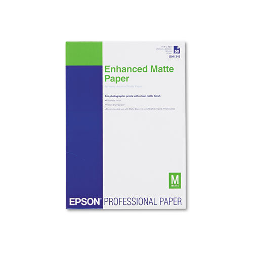 Epson® wholesale. EPSON Ultra Premium Matte Presentation Paper, 10 Mil, 11.75 X 16.5, White, 50-pack. HSD Wholesale: Janitorial Supplies, Breakroom Supplies, Office Supplies.