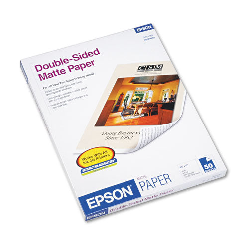 Epson® wholesale. EPSON Premium Matte Presentation Paper, 9 Mil, 8.5 X 11, Matte Bright White, 50-pack. HSD Wholesale: Janitorial Supplies, Breakroom Supplies, Office Supplies.