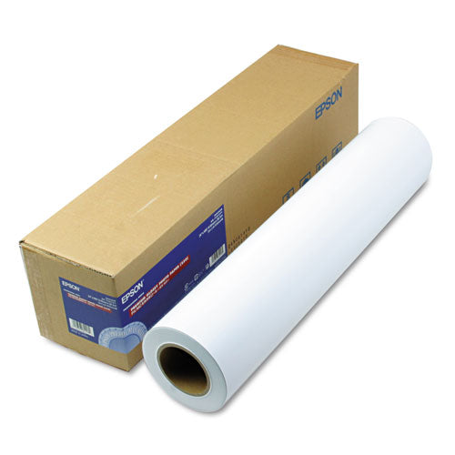 Epson® wholesale. EPSON Premium Glossy Photo Paper Roll, 3" Core, 10 Mil, 24" X 100 Ft, Glossy White. HSD Wholesale: Janitorial Supplies, Breakroom Supplies, Office Supplies.