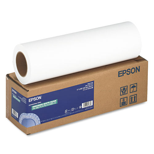 Epson® wholesale. EPSON Enhanced Photo Paper Roll, 3" Core, 17" X 100 Ft, Matte Bright White. HSD Wholesale: Janitorial Supplies, Breakroom Supplies, Office Supplies.