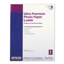 Epson® wholesale. EPSON Ultra Premium Photo Paper, 10 Mil, 17 X 22, Luster White, 25-pack. HSD Wholesale: Janitorial Supplies, Breakroom Supplies, Office Supplies.