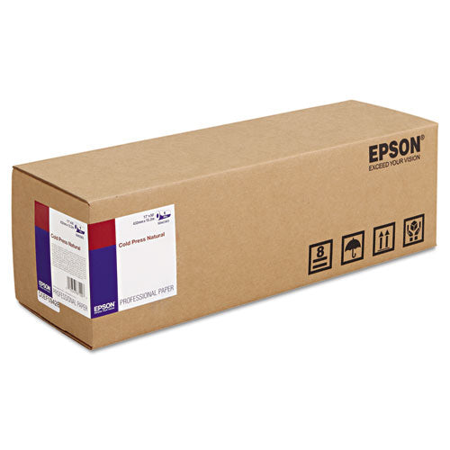 Epson® wholesale. EPSON Cold Press Natural Fine Art Paper, 19 Mil, 17" X 50 Ft, Textured Matte Natural. HSD Wholesale: Janitorial Supplies, Breakroom Supplies, Office Supplies.