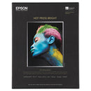 Hot Press Bright Fine Art Paper, 17 Mil, 8.5 X 11, Smooth Matte White, 25-pack
