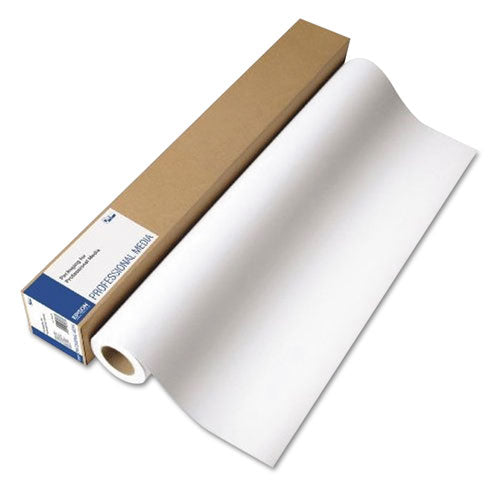 Epson® wholesale. EPSON Exhibition Fiber Paper Roll, 12 Mil, 17" X 50 Ft, Glossy White. HSD Wholesale: Janitorial Supplies, Breakroom Supplies, Office Supplies.