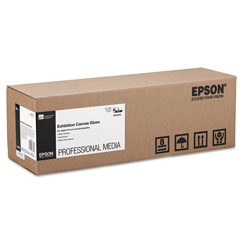 Epson® wholesale. EPSON Exhibition Canvas, 22 Mil, 17" X 40 Ft, Glossy White. HSD Wholesale: Janitorial Supplies, Breakroom Supplies, Office Supplies.