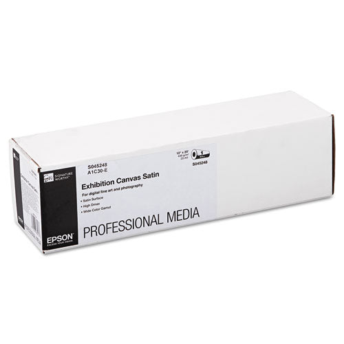 Epson® wholesale. EPSON Exhibition Canvas, 23 Mil, 13" X 20 Ft, Satin White. HSD Wholesale: Janitorial Supplies, Breakroom Supplies, Office Supplies.