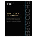 Epson® wholesale. EPSON Professional Media Metallic Gloss Photo Paper, 10.5 Mil, 17 X 22, White, 25-pack. HSD Wholesale: Janitorial Supplies, Breakroom Supplies, Office Supplies.