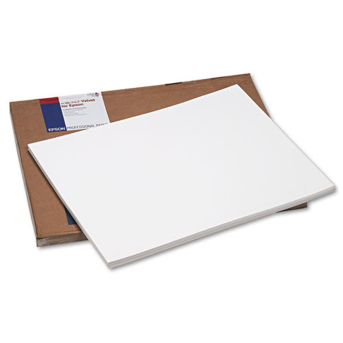 Epson® wholesale. EPSON Somerset Velvet Fine Art Paper, 24 X 30, White, 20-pack. HSD Wholesale: Janitorial Supplies, Breakroom Supplies, Office Supplies.