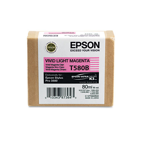 Epson® wholesale. EPSON T580b00 Ultrachrome K3 Ink, Vivid Light Magenta. HSD Wholesale: Janitorial Supplies, Breakroom Supplies, Office Supplies.