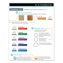 Load image into Gallery viewer, ES Robbins® wholesale. Task Series Anchorbar Chair Mat For Carpet Up To 0.25&quot;, 46 X 60, Clear. HSD Wholesale: Janitorial Supplies, Breakroom Supplies, Office Supplies.
