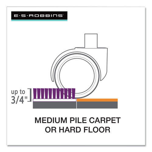 ES Robbins® wholesale. Floor+mate, For Hard Floor To Medium Pile Carpet Up To 0.75", 36 X 48, Clear. HSD Wholesale: Janitorial Supplies, Breakroom Supplies, Office Supplies.