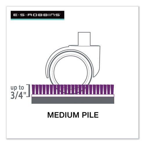 ES Robbins® wholesale. Everlife Chair Mats For Medium Pile Carpet, Rectangular, 46 X 60, Clear. HSD Wholesale: Janitorial Supplies, Breakroom Supplies, Office Supplies.