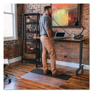 ES Robbins® wholesale. Sit Or Stand Mat For Carpet Or Hard Floors, 45 X 53, Clear-black. HSD Wholesale: Janitorial Supplies, Breakroom Supplies, Office Supplies.