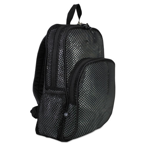 Eastsport® wholesale. Mesh Backpack, 12 X 5 1-2 X 17 1-2, Black. HSD Wholesale: Janitorial Supplies, Breakroom Supplies, Office Supplies.